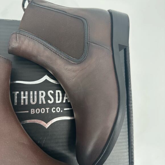 Thursday Boot Co. Duchess Boots in Brown Size 8.5 New in Box Leather Shoes NWT - Picture 5 of 14